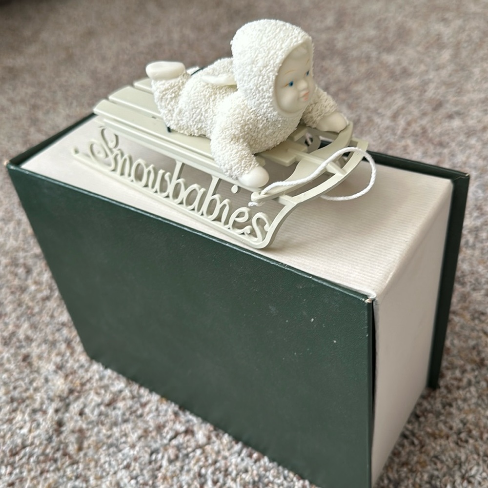 “Slip sliding Away” Snowbabies figurine